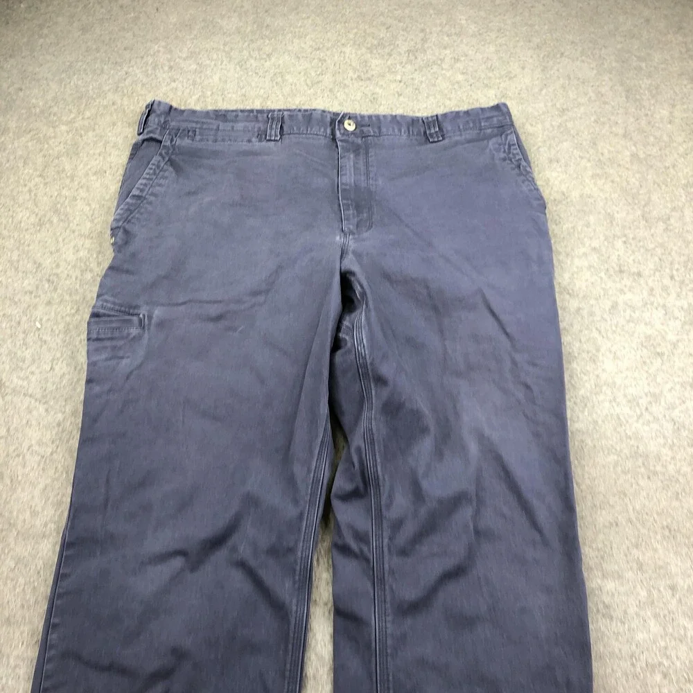 Duluth Trading Co Pants Mens 38x32 Blue Flex Ballroom Khakis Relaxed Stretch
